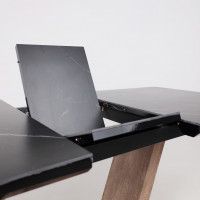 Стол ТОРОНТО 1400(1715)*800 камень серый Greys black/Ель умбра купить в Минске