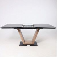 Стол ТОРОНТО 1400(1715)*800 камень серый Greys black/Ель умбра купить в Минске