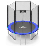 Батут Ametist 252 см (8ft) BASIC Blue с внешней сеткой 