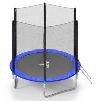 Батут Ametist 252 см (8ft) BASIC Blue с внешней сеткой купить в Минске Батут Ametist 252 см (8ft) BASIC Blue с внешней сеткой купить в Минске