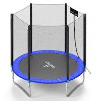 Батут Ametist 252 см (8ft) BASIC Blue с внешней сеткой купить в Минске Батут Ametist 252 см (8ft) BASIC Blue с внешней сеткой купить в Минске