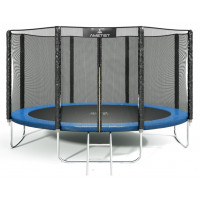 Батут Ametist 374 см (12ft) BASIC Blue с внешней сеткой 