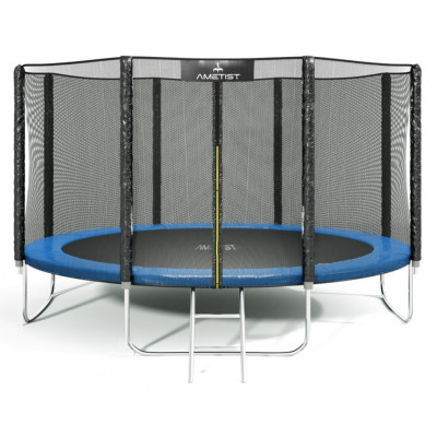 Батут Ametist 374 см (12ft) BASIC Blue с внешней сеткой  купить в Минске