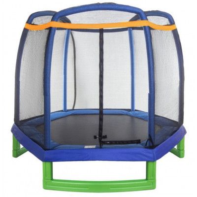 Батут Atlas Sport 210 см с внешней сеткой без лестницы BLUE купить в Минске