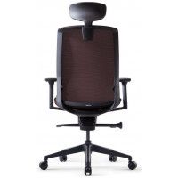Кресло Bestuhl J1 с подголовником коричневый/черное основание купить в Минске