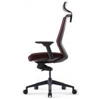 Кресло Bestuhl J1 с подголовником коричневый/черное основание купить в Минске