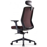 Кресло Bestuhl J1 с подголовником коричневый/черное основание купить в Минске
