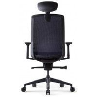 Кресло Bestuhl J15 с подголовником темно-серый/черное основание купить в Минске