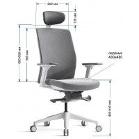 Кресло Bestuhl J2 с подголовником зеленый/белое основание купить в Минске