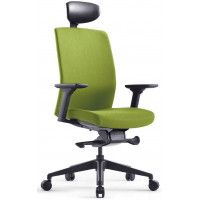Кресло Bestuhl J2 с подголовником зеленый/черное основание