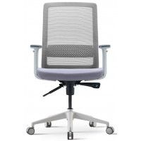 Кресло Bestuhl S30 без подголовника серый/белое основание купить в Минске Кресло Bestuhl S30 без подголовника серый/белое основание купить в Минске