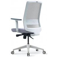 Кресло Bestuhl S30 без подголовника серый/белое основание купить в Минске Кресло Bestuhl S30 без подголовника серый/белое основание купить в Минске