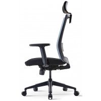 Кресло Bestuhl S30 с подголовником синий/черное основание купить в Минске