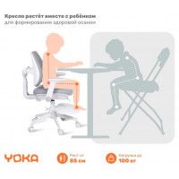 Кресло ортопедическое Yoka Niko (Нико) серый купить в Минске Кресло ортопедическое Yoka Niko (Нико) серый купить в Минске