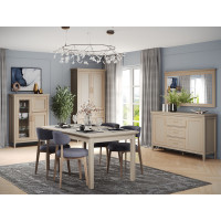 Тумба Classic KOM1W1D1B 95*40,5*133 глиняный серый (с подсветкой)