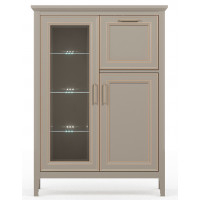 Тумба Classic KOM1W1D1B 95*40,5*133 глиняный серый (с подсветкой)