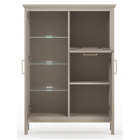 Тумба Classic KOM1W1D1B 95*40,5*133 глиняный серый (с подсветкой)