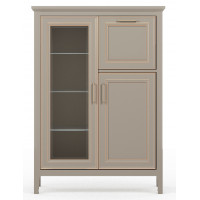 Тумба Classic KOM1W1D1B 95*40,5*133 глиняный серый