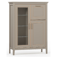 Тумба Classic KOM1W1D1B 95*40,5*133 глиняный серый