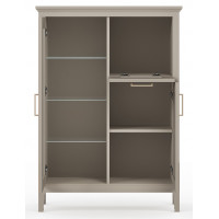 Тумба Classic KOM1W1D1B 95*40,5*133 глиняный серый