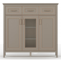 Тумба Classic KOM1W2D3S 136*40,5*133 глиняный серый