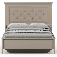 Кровать Classic LOZ120х200 Д 120*200 глиняный серый (с гибким основанием) с мягким изголовьем