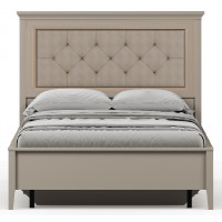 Кровать Classic LOZ120х200 М 120*200 глиняный серый (с металлическим основанием) с мягким изголовьем