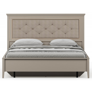 Кровать Classic LOZ160х200 М 160*200 глиняный серый (с металлическим основанием) с мягким изголовьем Кровать Classic LOZ160х200 М 160*200 глиняный серый (с металлическим основанием) с мягким изголовьем