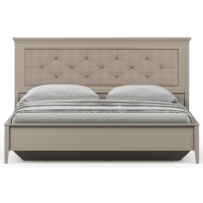 Кровать Classic LOZ180х200 Д 180*200 глиняный серый (с гибким основанием) с мягким изголовьем