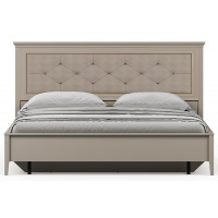 Кровать Classic LOZ180х200 М 180*200 глиняный серый (с металлическим основанием) с мягким изголовьем