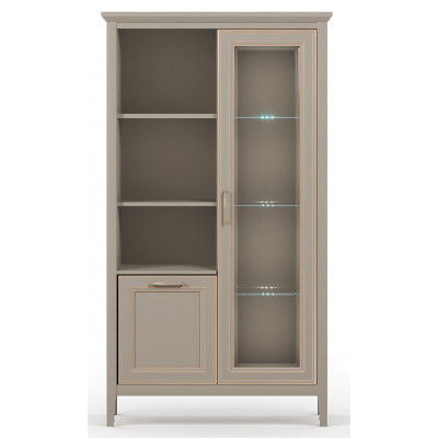 Шкаф Classic REG1W1D 95*40.5*170 глиняный серый (с подсветкой) Шкаф Classic REG1W1D 95*40.5*170 глиняный серый (с подсветкой)