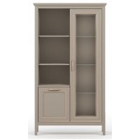 Шкаф Classic REG1W1D 95*40.5*170 глиняный серый
