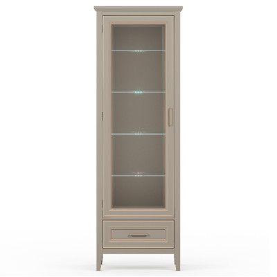 Шкаф Classic REG1W1SZK 68*40.5*203 глиняный серый (с подсветкой) Шкаф Classic REG1W1SZK 68*40.5*203 глиняный серый (с подсветкой)