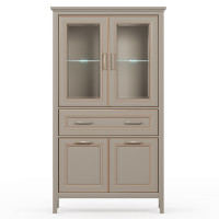 Шкаф Classic REG2W2D1S/170 95*40.5*170 глиняный серый (с подсветкой)