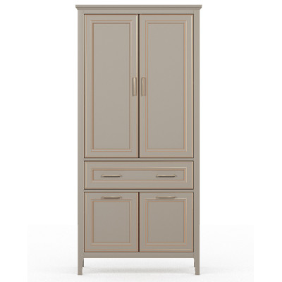 Шкаф Classic REG4D1S 95*40.5*203 глиняный серый