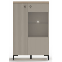 Шкаф Domenica REG1D1W/140 85,5*41*137 глиняный серый (с подсветкой) купить в Минске