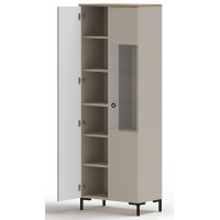 Шкаф Domenica REG1D1W 70*41*199 глиняный серый (с подсветкой) купить в Минске