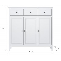 Тумба Ewa KOM3D3S 134.5*37*133 белый купить в Минске