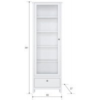 Шкаф Ewa REG1W1S/65 65*37*201 белый купить в Минске