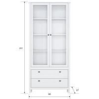 Шкаф Ewa REG2W2S 90*37*201 белый купить в Минске