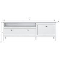 Тумба Ewa RTV1D1S 160*42*54.5 белый купить в Минске