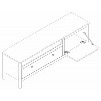 Тумба Ewa RTV1D1S 160*42*54.5 белый купить в Минске