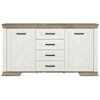Комод Marselle KOM2D4S 166,5*45,5*90,5 ясень снежный/дуб сонома темный