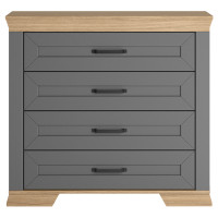 Комод Marselle KOM4S 98*46,5*90 дымчатый алмаз/дуб урбан янтарный Комод Marselle KOM4S 98*46,5*90 дымчатый алмаз/дуб урбан янтарный