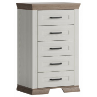 Комод Marselle KOM5S 67*45,5*109 ясень снежный/дуб сонома темный Комод Marselle KOM5S 67*45,5*109 ясень снежный/дуб сонома темный