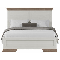 Кровать Marselle LOZ120х200 М 120*200 ясень снежный/дуб сонома темный (с металлическим основанием)