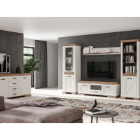 Комод Marselle KOM2D4S 166,5*45,5*90,5 ясень снежный/дуб сонома темный Комод Marselle KOM2D4S 166,5*45,5*90,5 ясень снежный/дуб сонома темный