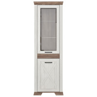 Шкаф Marselle REG1W1DL 66.5*45.5*210.5 ясень снежный/дуб сонома темный
