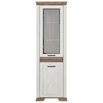 Шкаф Marselle REG1W1DL 66.5*45.5*210.5 ясень снежный/дуб сонома темный