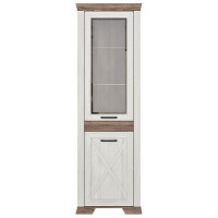 Шкаф Marselle REG1W1DP 66.5*45.5*210.5 ясень снежный/дуб сонома темный
